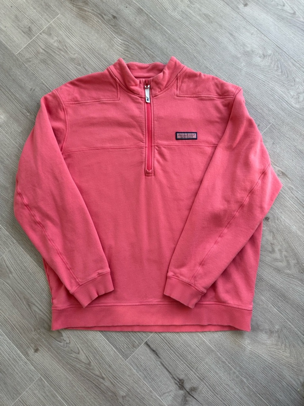 Vineyard Vines Collegiate Shep Shirt Coral Pink / Jetty Red Size XL